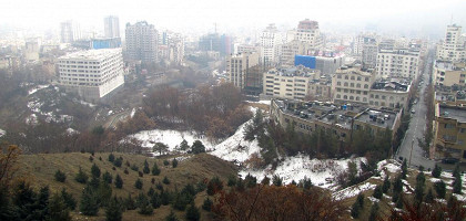 Вид на район Дербент, Тегеран