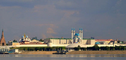 Вид на кремль, Казань