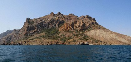 Карадагский заповедник, вид с моря