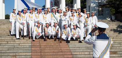 Моряки на Графской пристане, Севастополь