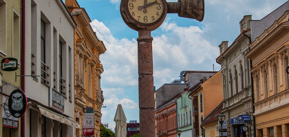 Музыкальные часы в старом городе являются одной из достопримечательностей Нитры