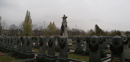 Могилы солдат на Ольшанском кладбище в Праге