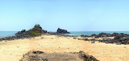 Панорама «Пляжа Ом», Гокарна