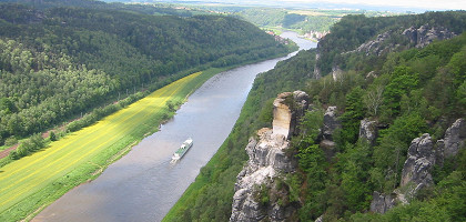 Саксонская Швейцария, Эльба и скала Варттурм