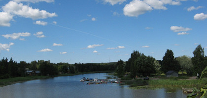 Широкая река в Порвоо