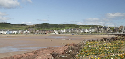 Вид на город Millport, Шотландия, Великобритания