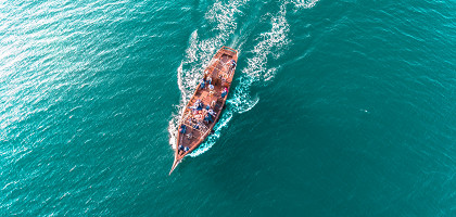Морская прогулка в Крыму, Евпатория, Черное море
