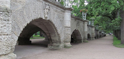 Камеронова галерея, висячий сад с пандусом