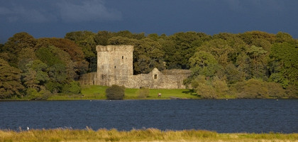Замок Lochleven, Шотландия, Великобритания