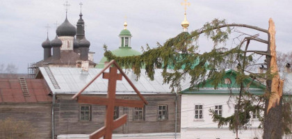 Горицкий Вознесенский женский монастырь - панорамный вид, Кириллов
