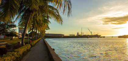 Морская дамба Лаутока, остров Фиджи
