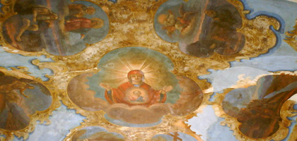 Роспись свода Святых ворот Спасо-Прилуцкого монастыря