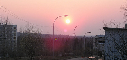 Губаха, закат