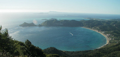 Залив св. Георгия на северо-западе Корфу