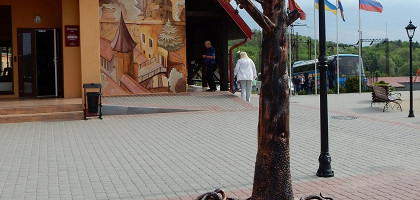 Смотровая площадка Приморского карьера в посёлке Вершково, рядом с Янтарным