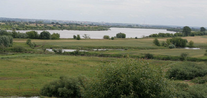 Вид на Вислу от замка Гнев, Мазурские озера, Польша
