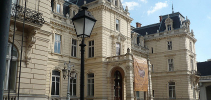 Дворец графов Потоцких, вход