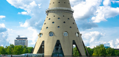 Останкинская телебашня в Москве, Россия