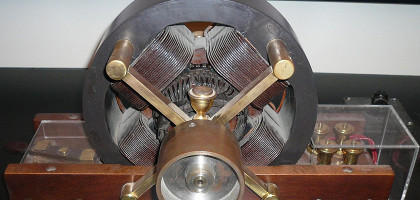 Музей Николы Теслы, модель индукционного двигателя