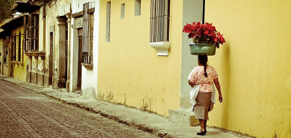 Улицы, мощёные булыжником, Гватемала