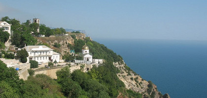 Вид на Георгиевский монастырь,мыс Фиолент