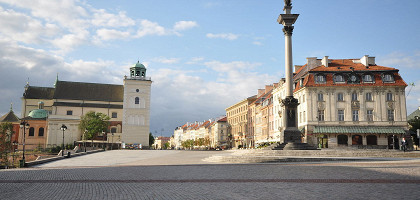 Дворцовая площадь Варшавы, вид на юг