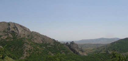 Панорамный вид на горы Крыма