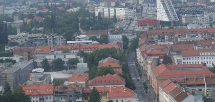 Вид на Любляну из замка