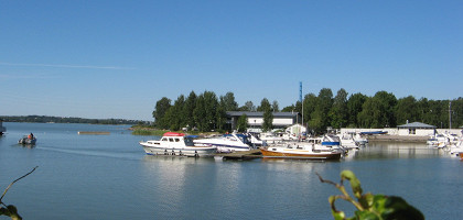 Вид на залив в Хельсинки