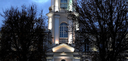 Витебская ратуша в ночной подсветке