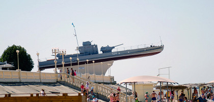 Пляж на берегу Азовского моря, Приморско-Ахтарск