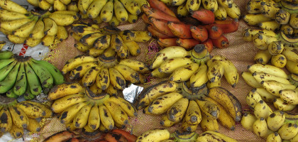Бананы на рынке Мозамбика