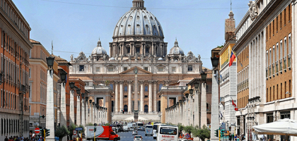 Вид на Собор Святого Петра в Риме