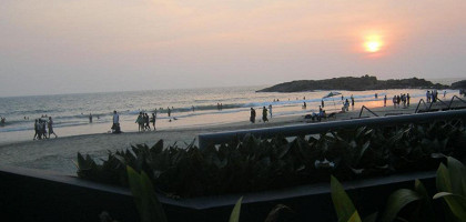 Закат на пляже Ковалама