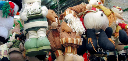 Рождественская ярмарка на Соборной площади в Испании