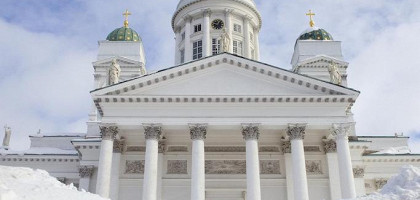 Вид Кафедрального собора в Хельсинки, Финляндия
