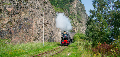 Паровоз на Байкале