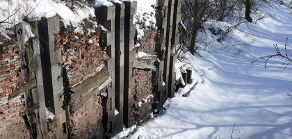 Вышневолоцкая водная система, остатки шлюзовых сооружений на Вишерском канале в Новгородской области