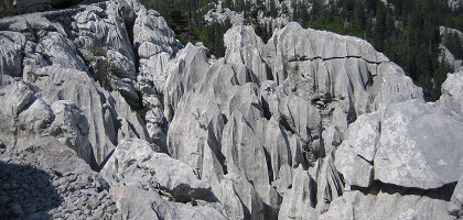 Северный Велебит, карстовые пики