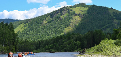 Сплав по реке Белый Юс, Хакасия