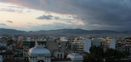 Панорама города Афины, Греция