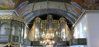 Кафедральный собор Осло, интерьер с органом