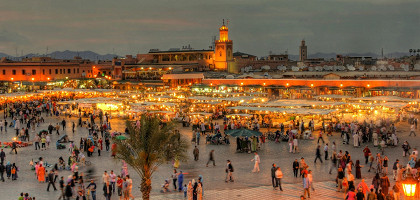 Площадь Jemaa-El-Fna, Марракеш
