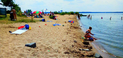 Пляж на Иваньковском водохранилище