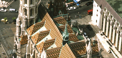 Церковь Матьяша, аэрофотография