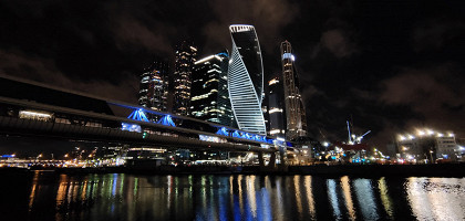 Москва-Сити ночью