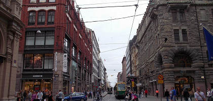 Улица Алексантеринкату. Хельсинки