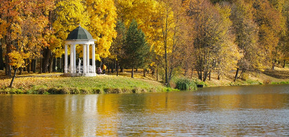 Обнинск, вид на парк с воды