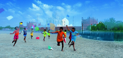 Детские игры в Агре, Индия