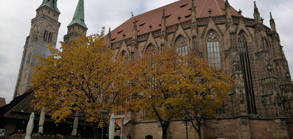 Вид собора Нюрнберга, Германия